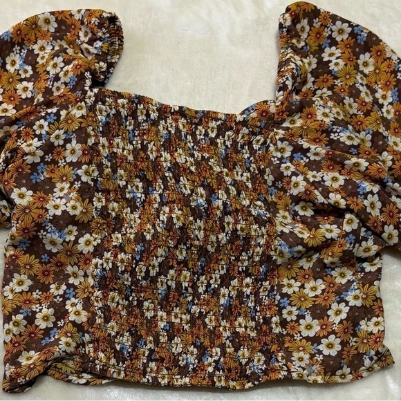 Baby Doll Sweetheart Neckline Off/On The Shoulder Sleeves CottageCore BoHo sz M - Picture 3 of 10